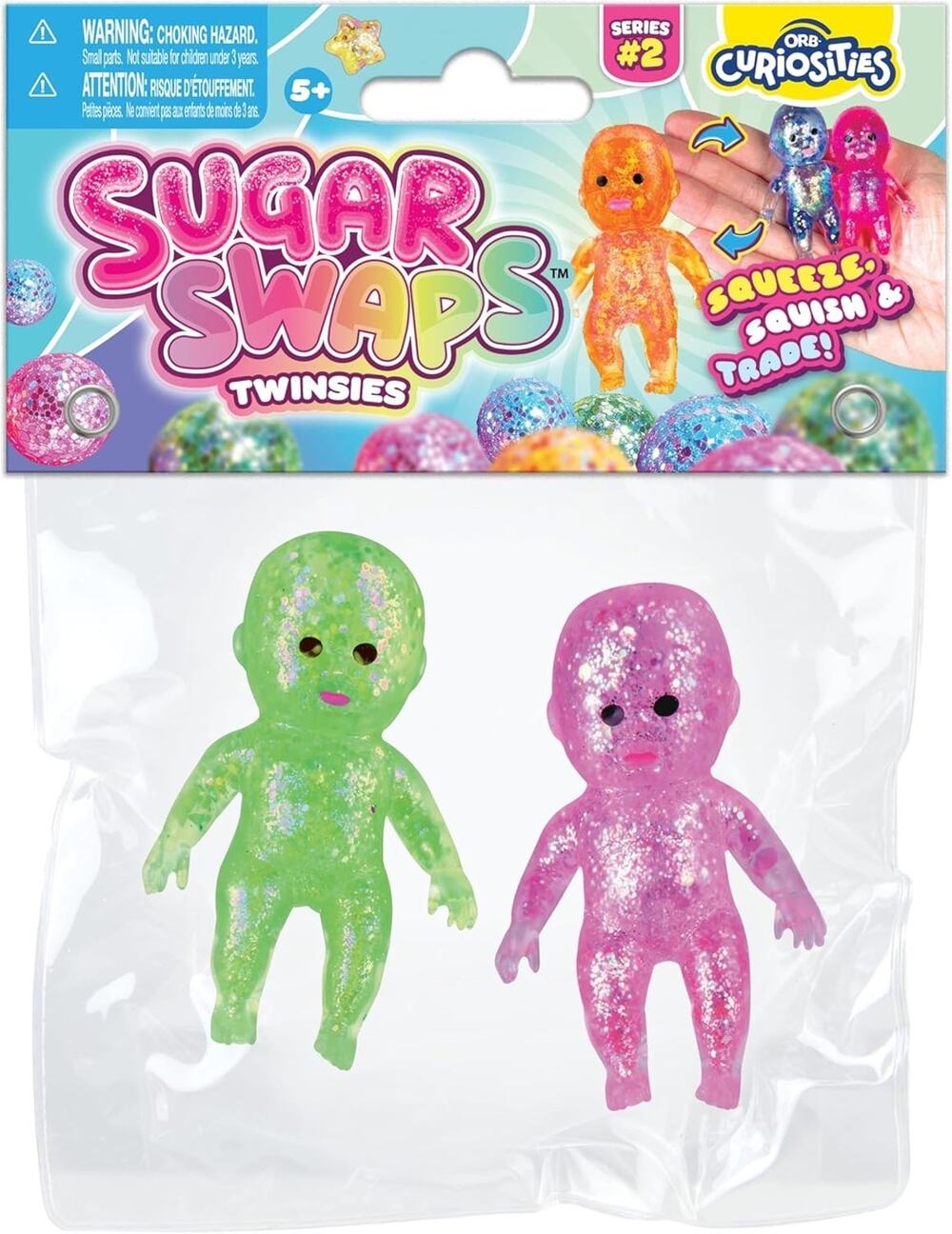 🔥ORB Curiosities Twinsie Babies Sugar Swaps Viral Squishy Stretchy BNWT🔥